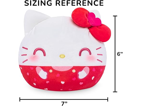 TeeTurtle Hello Kitty Reversible 6" Sanrio Plush