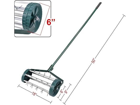 Goplus Rolling Lawn Aerator