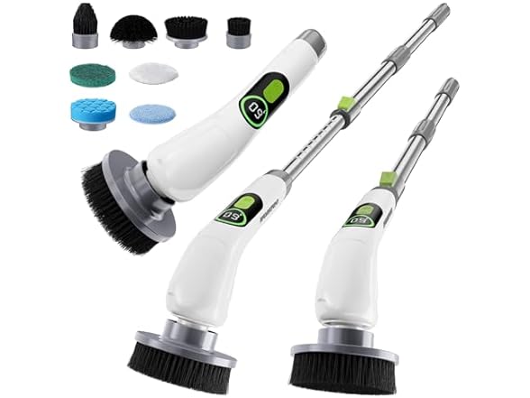 WORKPRO Electric Spin Scrubber