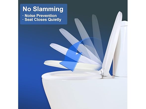 Miibox Removable Round Bowl Matte White Toilet Seat