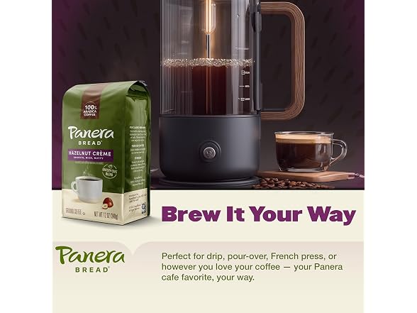 Panera Hazelnut Crème, Ground Coffee