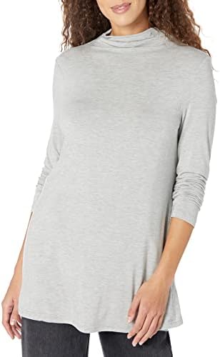 Amazon Essentials Women Long-Sleeve Mock Jersey - Gallery 15