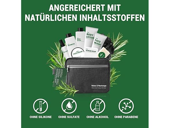 10 Pcs Herbal Mens Spa Set