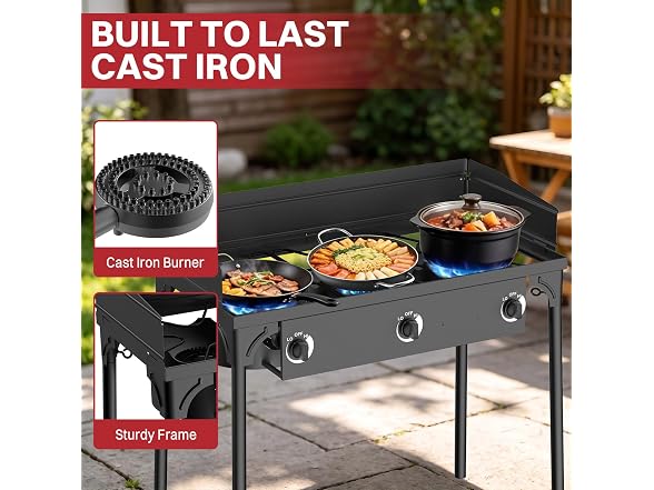 Pipopa 3 Burner Propane Stove