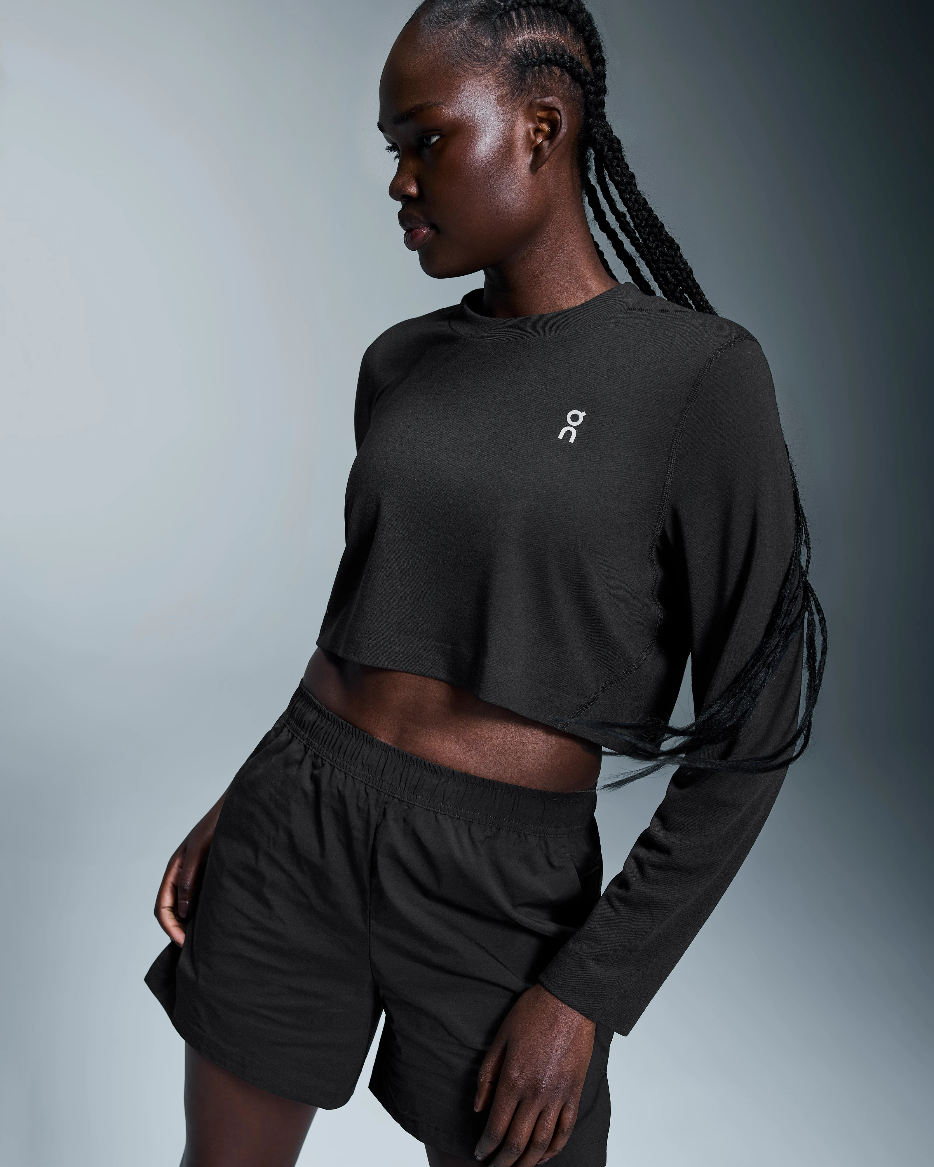 On Running Women's Active Long-T Crop (Open Box) - Gallery 6