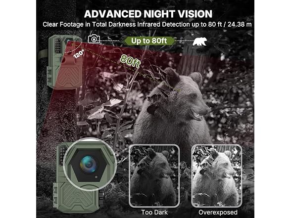 WOSODA Rechargeable Trail Camera
