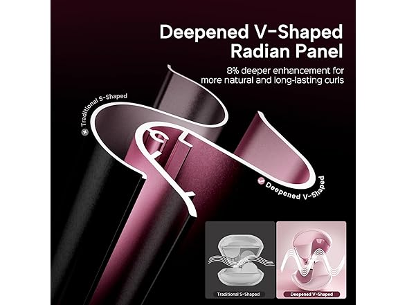 LENA Lena Slim Beach Waver Curling Wand