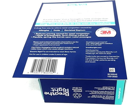 Breathe Right Nasal Strips Extra Clear Sensitive