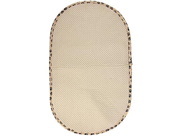 Envision Home Taupe Microfiber Pet Bowl Mat