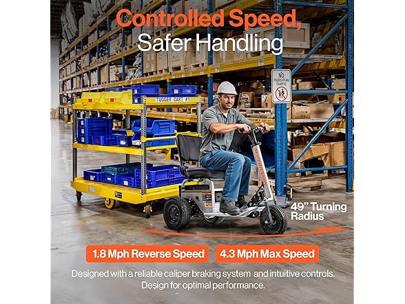 SuperHandy Electric Tugger Cart