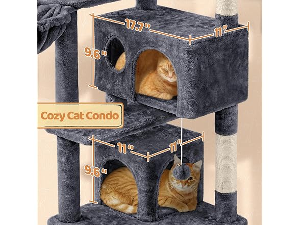 Topeakmart 57 inches Multi-Level Cat Tree Cat