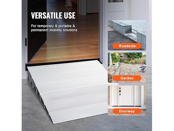 VEVOR Door Threshold Ramp, 6" Rise