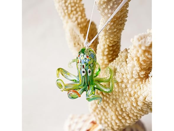 HXSCOO 2'' Art Glass Octopus