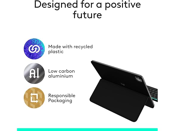 Logitech Flip Folio, Keyboard Case for iPad Pro