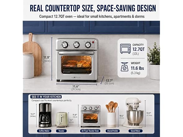 6-in-1 Air Fryer Toaster Oven Combo