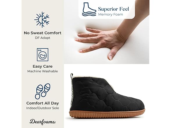 Dearfoams Indoor/Outdoor Warm Up Bootie