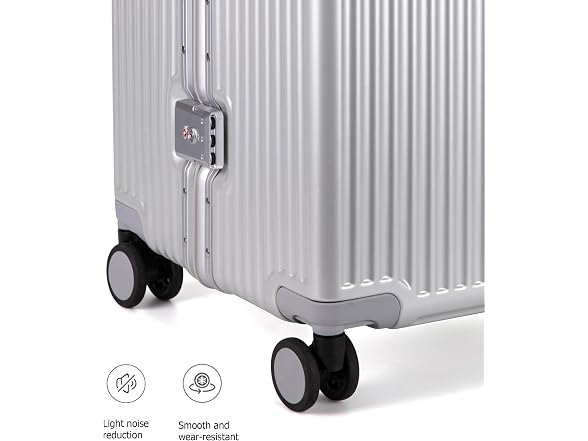 feilario Aluminum Frame Checked Luggage