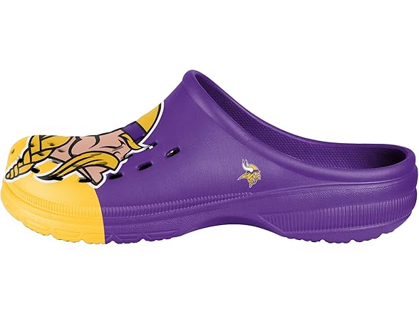 MINNESOTA VIKINGS (Small) Colorblock Big Logo Clog