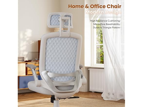 GABRYLLY GYE01-W Thick Sponge Seat Office Chair