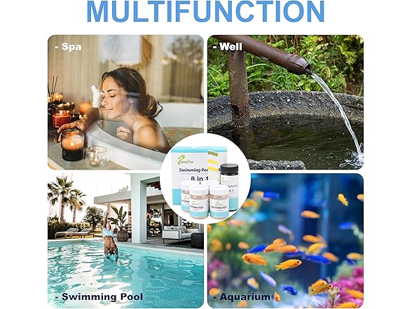 8 in 1 Water Test Kit for Pool