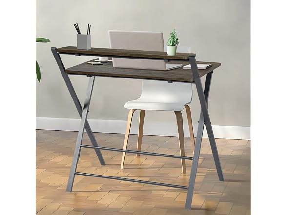 Folding Desk Foldable Table Space Saving Computer Table
