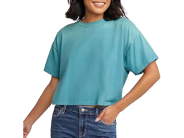 Hanes Women (XL) Originals Cropped T-Shirt
