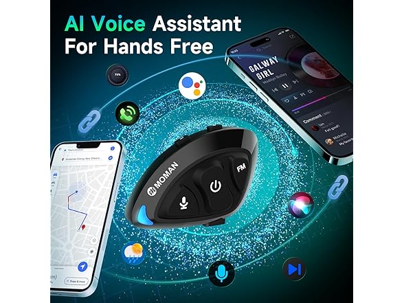 Moman RS-S Motorcycle Helmet Headset
