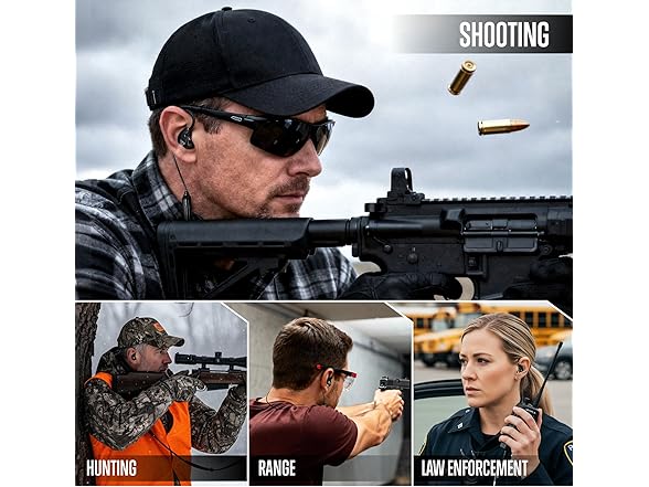 GLORYFIRE Bluetooth Shooting Ear Protection