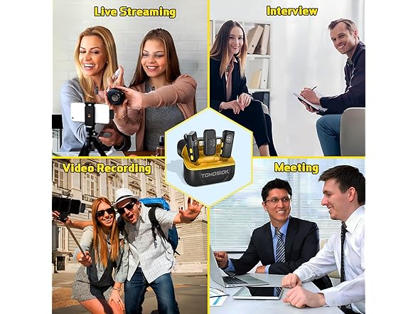 TomoSiok Wireless Lavalier Microphone