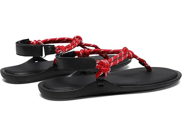 Molozoey Red Rope flats sandals