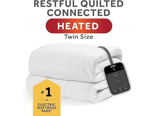 Sunbeam Wi-Fi Heated Mattress Pad, Full