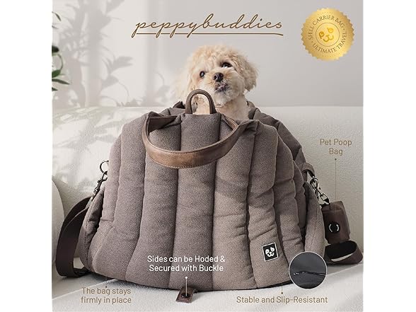 Peppy Buddies Dog Car Seat & Dog Purse