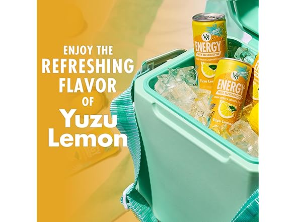 V8 Energy Yuzu Lemon Energy Drink, 8 oz, 6PK
