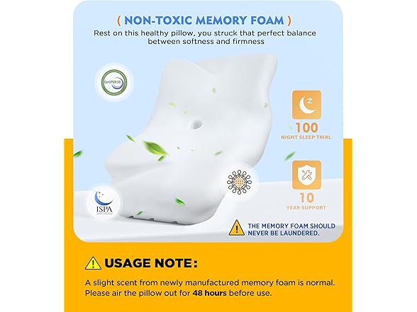 Cervical Bed Pillow for Neck Pain Relief