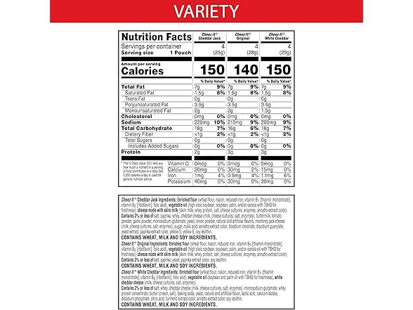 12PK Cheez-It Cheese Crackers, Variety