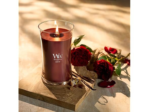WoodWick Rouge Oud Scented Large Hourglass Candle