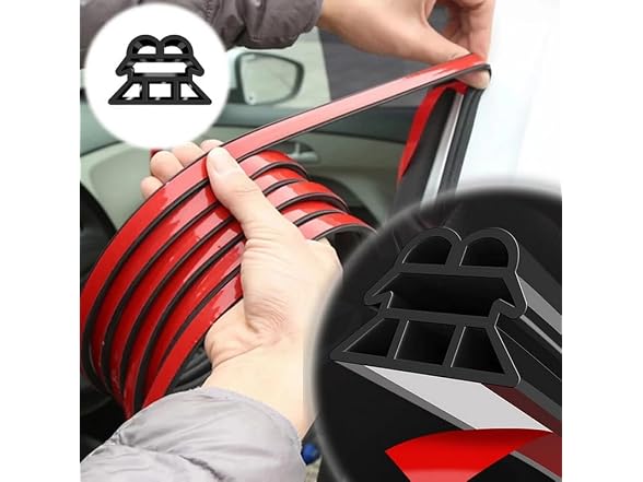 Generic APP-Auto-141 5M 3-Layer Car Door Seal Strip