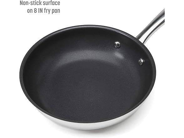 Goodful 12-Piece Classic Stainless Steel Cookware Set 