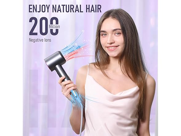 USKOWO Hair Dryer, 1800W Fast Drying Blow Dryer