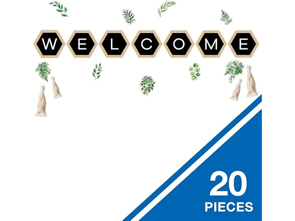 Schoolgirl Style Simply Boho 20-Piece Welcome Bulletin Set