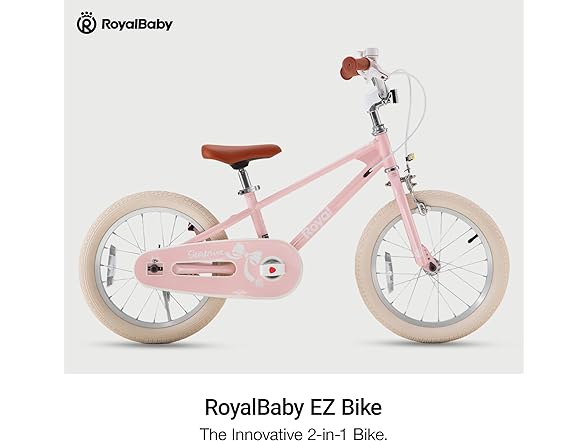 RoyalBaby EZ Kids 14 Inch Balance to Pedal Bike
