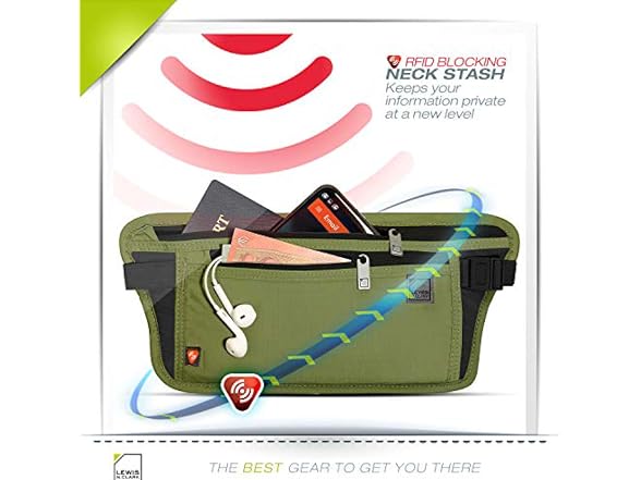 Lewis N. Clark RFID Blocking Money Belt 