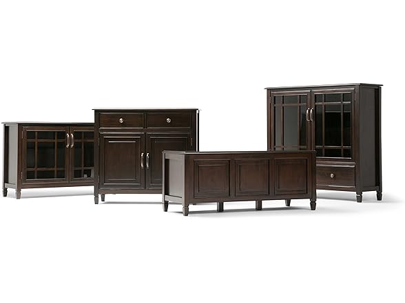 SIMPLIHOME Connaught Solid Wood 46" Cabinet