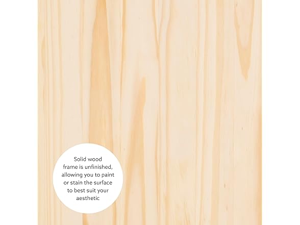 Linon Harris Unfinished Wood Backless Nook