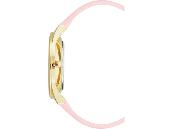 Nine West Women Gold-Tone & Pastel Pink Watch