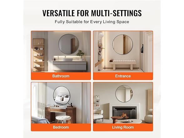 Wall Mounted Makeup Mirror