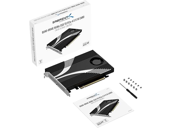 SABRENT 4-Drive M.2 NVMe to PCIe 4.0 x16 Adapter Card