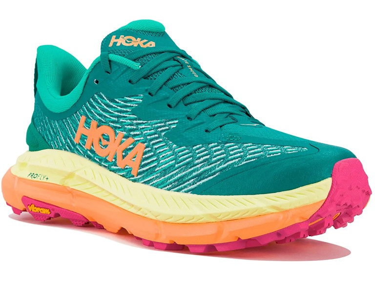 Hoka Mafate Speed 4 Women's Shoes Deep Lake/Ceramic Size 5