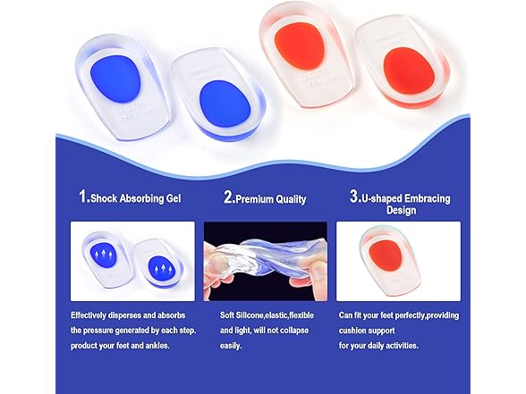 Fallmist Gel Heel Cup for Plantar