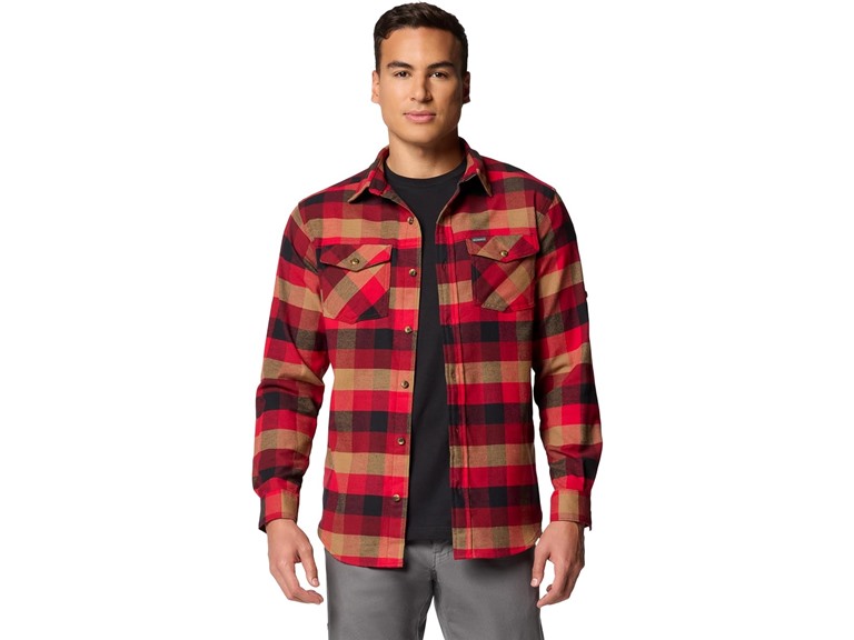 Columbia Men's Bearmouth Springs Roll Up Long Sleeve Flannel Shirt